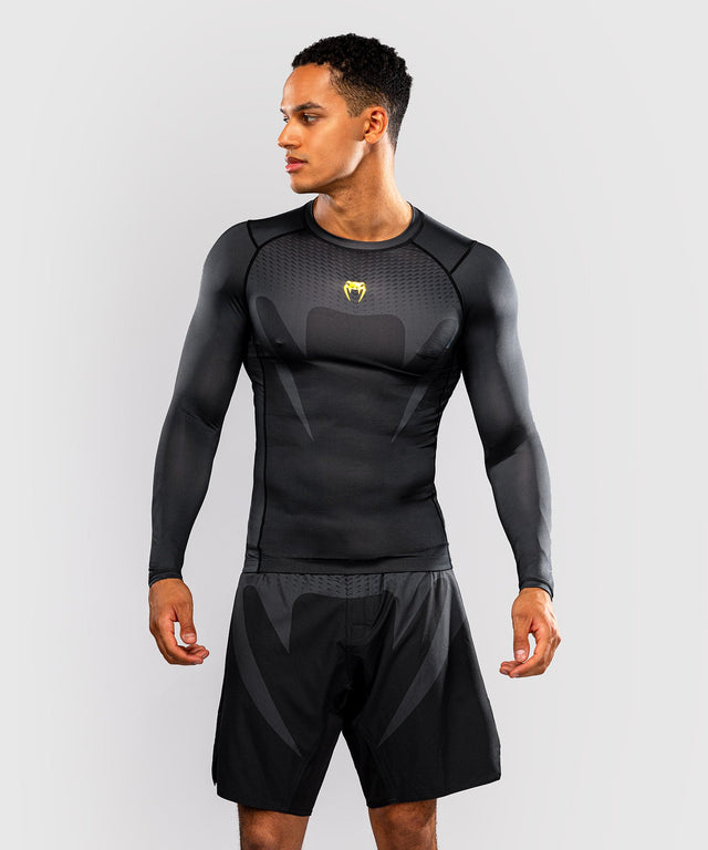 Rashguard Venum Attack – Černý/Zlatý