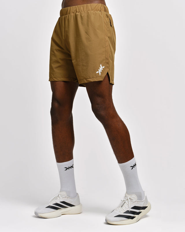 Caged Stride 2-in-1 Träningsshorts Olive – Herr