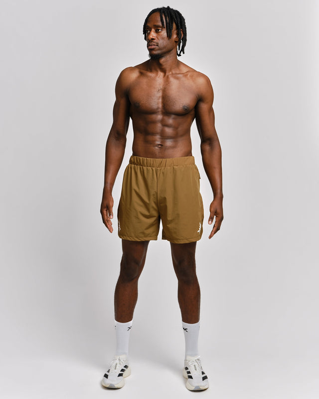 Caged Stride 2-in-1 Träningsshorts Olive – Herr