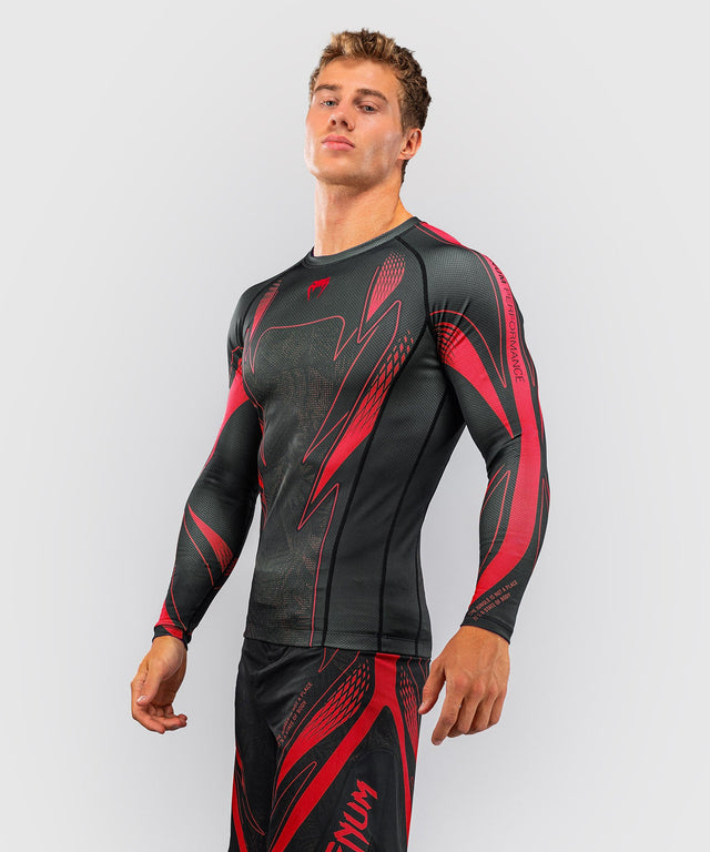 Rashguard Venum Amazonia Reborn dlouhé rukávy – Černá/Červená