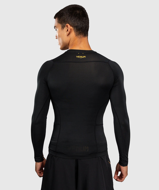 Rashguard Venum G-Core Długie Rękawy – Czarny/Złoty
