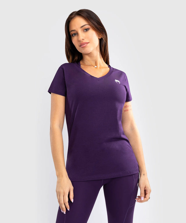 T-shirt Venum Essential para mulher – Roxo profundo