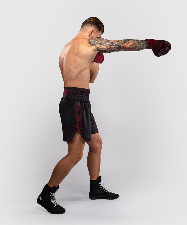 Shorts de boxe Venum Spectre – Noir/Rouge