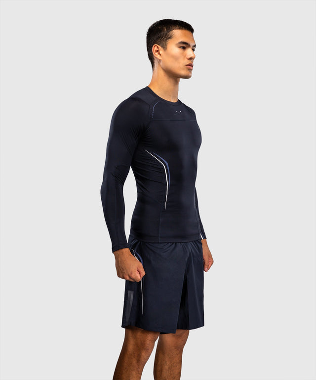 Rashguard Venum G-Core Maniche Lunghe – Blu Navy/Bianco