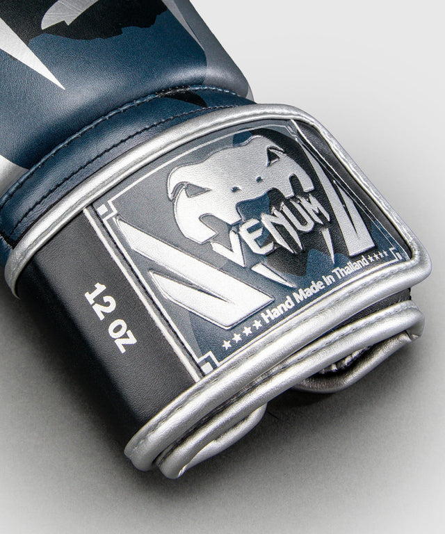 Guantoni da boxe Venum Elite Camo – Blu navy scuro/Blu