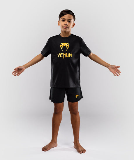 Venum T-Shirt Classic Dry Tech Kids - Black/Gold