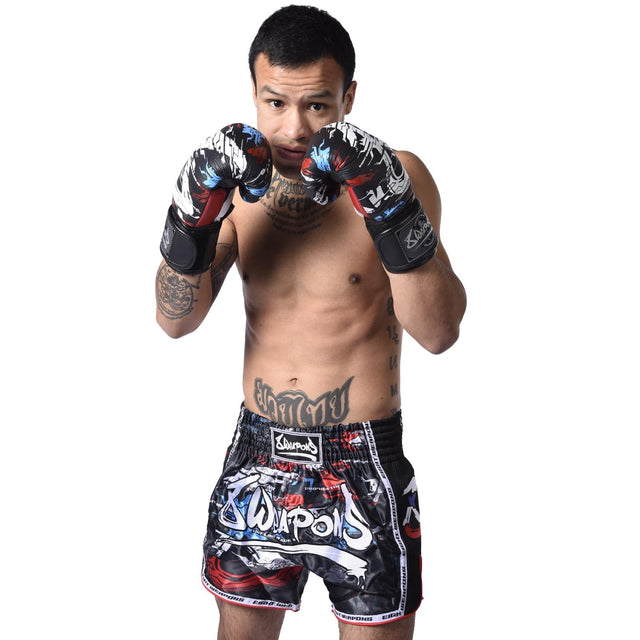 Muay Thai trenky 8 WEAPONS Cut Like A Blade 2.0 – Černé