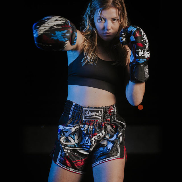 Muay Thai trenky 8 WEAPONS Cut Like A Blade 2.0 – Černé