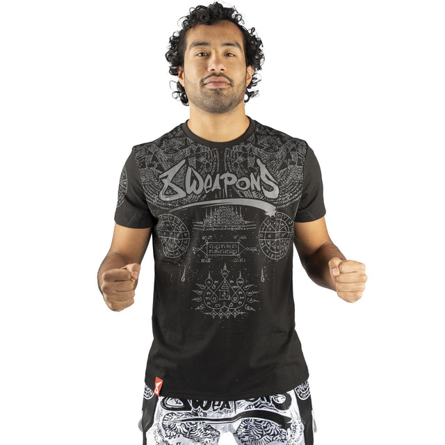 8 Weapons T-Shirt Yantra – Černé