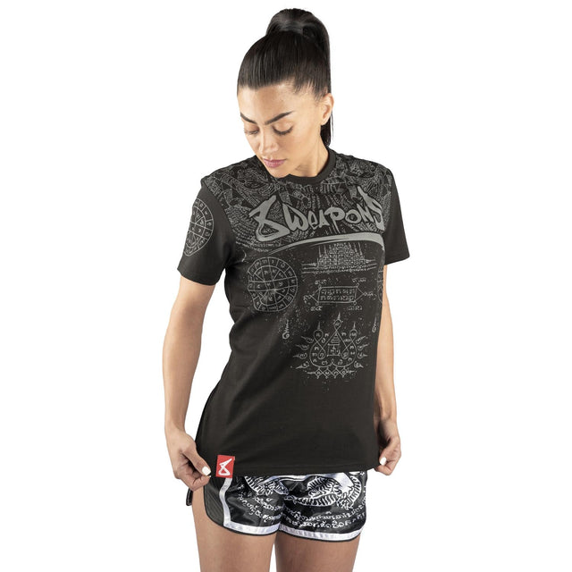 8 Weapons T-Shirt Yantra – Černé