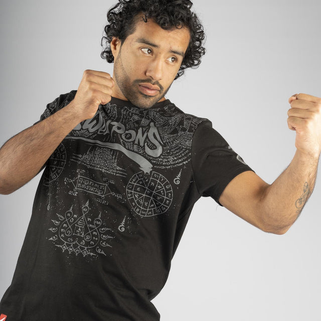 8 Weapons T-Shirt Yantra – Černé