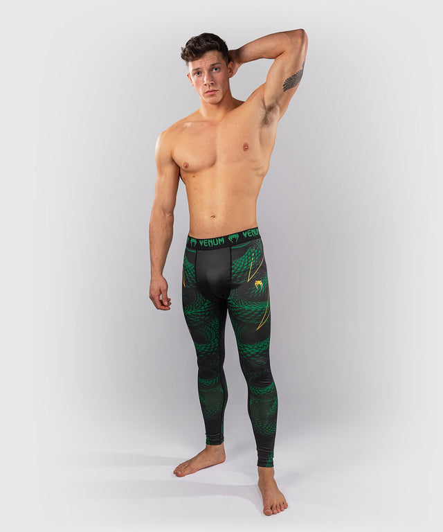 Mallas de compresión Venum Matupa – Negro/Verde/Oro
