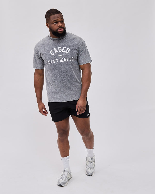 Camiseta Caged Club – Gris Desgastado