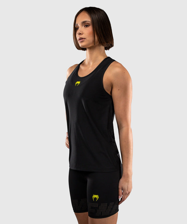 Canotta Venum Lazer Dry Tech da donna – Nero/Giallo