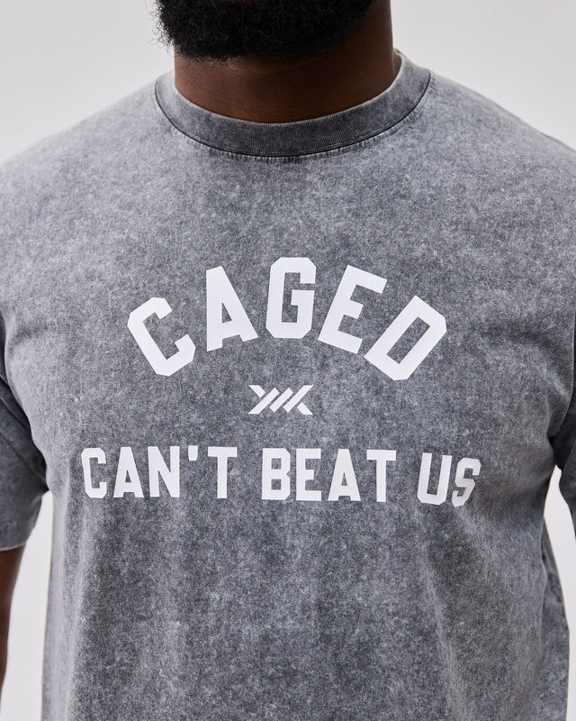 Camiseta Caged Club – Gris Desgastado