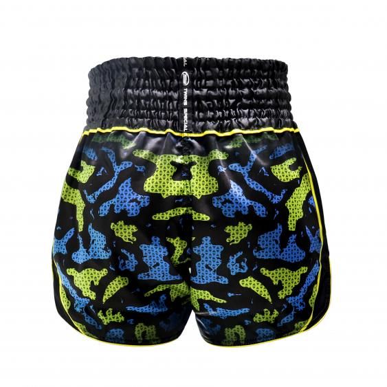 Twins Muay Thai Shorts TTBL Atlas - Black/Green/Blue