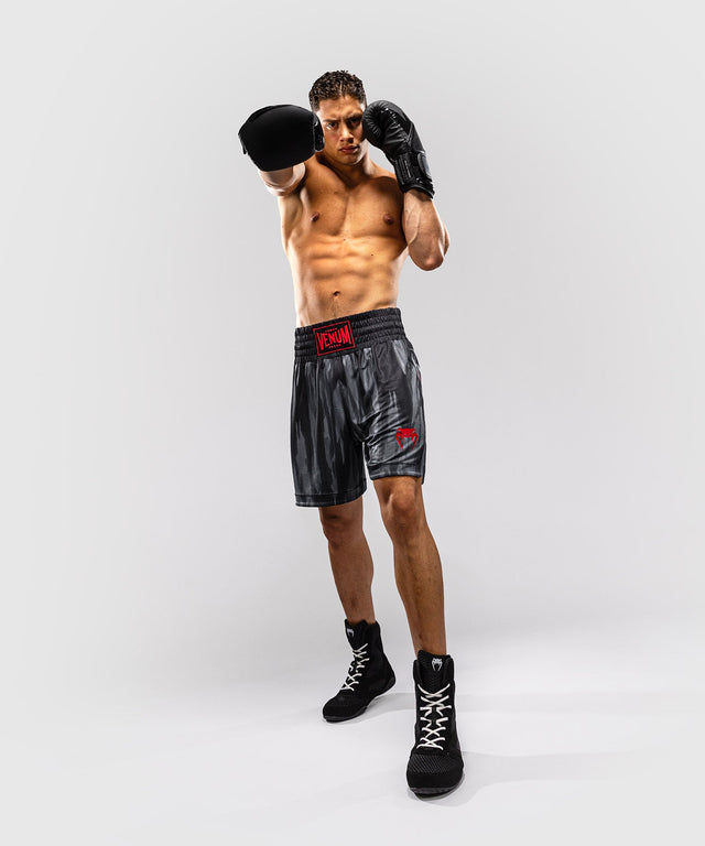 Pantaloni scurți de box Venum Demon – Negru/Gri