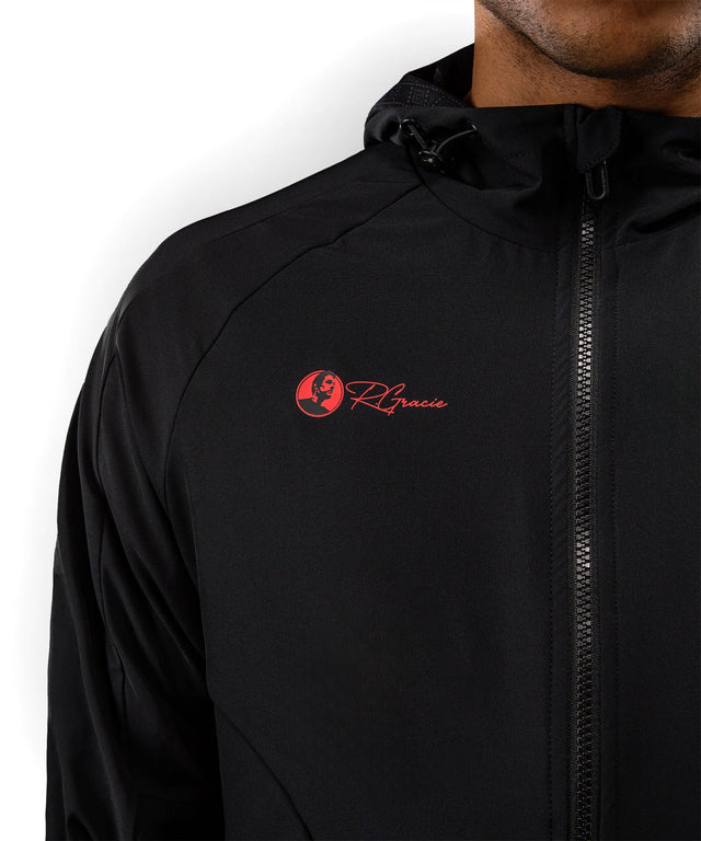 Casaco Venum x Roger Gracie Signature – Preto/Vermelho