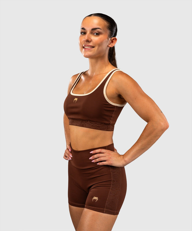 Reggiseno sportivo Venum Viper da donna – Marrone