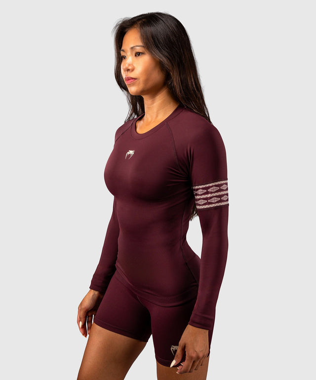 Rashguard Venum Talisman Manches Longues – Prune