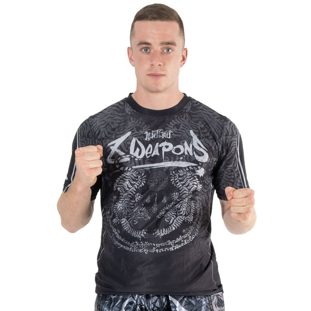 Tricou 8 WEAPONS Functional – Negru/Gri
