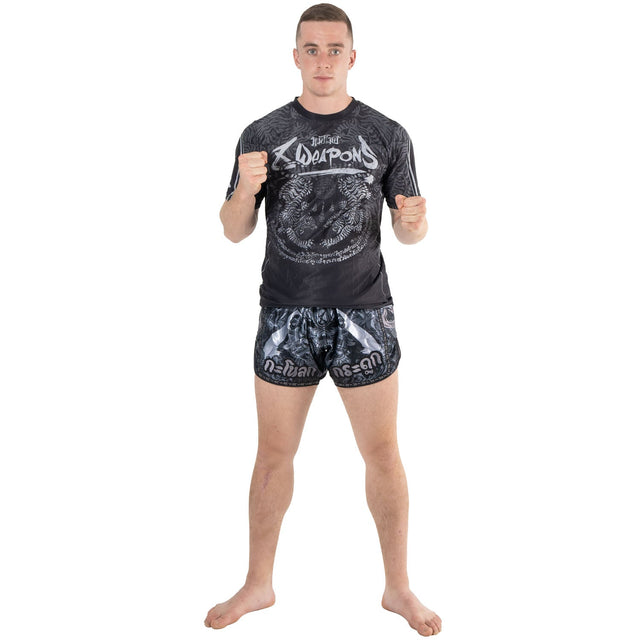 Tricou 8 WEAPONS Functional – Negru/Gri