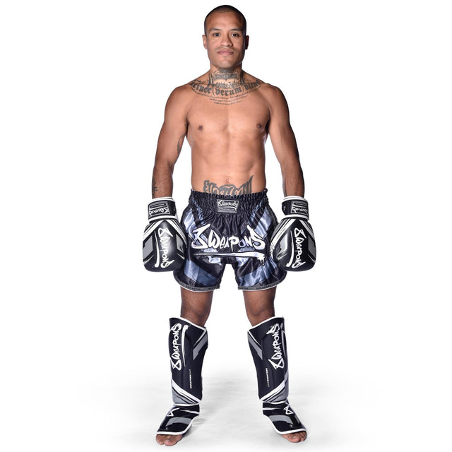 Muay Thai trenky 8 WEAPONS Shift – Matně černé