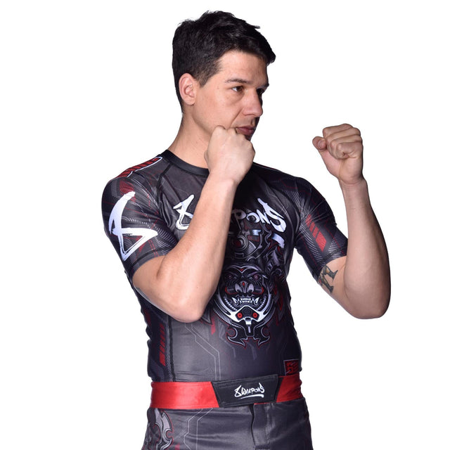 8 WEAPONS Rashguard Samurai 2.0 – Black/Red