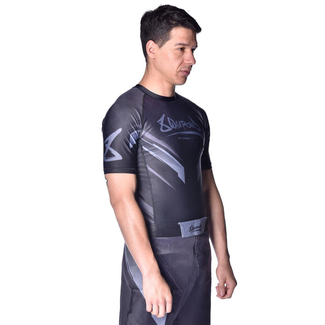 Rashguard 8 WEAPONS Shift – Negro Mate
