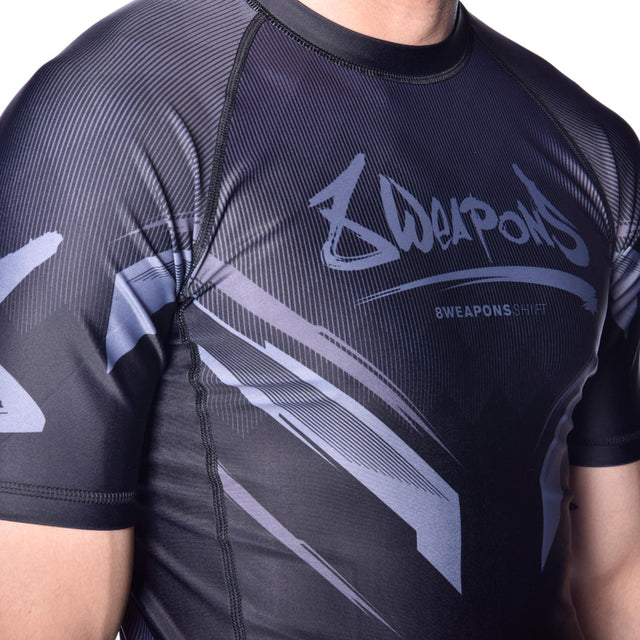 Rashguard 8 WEAPONS Shift – Negro Mate