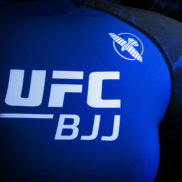 Hayabusa x UFC BJJ Rashguard Krátké Rukávy Dámské – Černá/Modrá