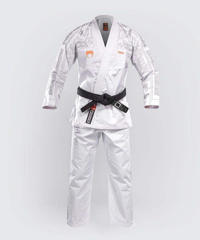 Kimono de BJJ Venum x Karate Combat – Blanc/Gris
