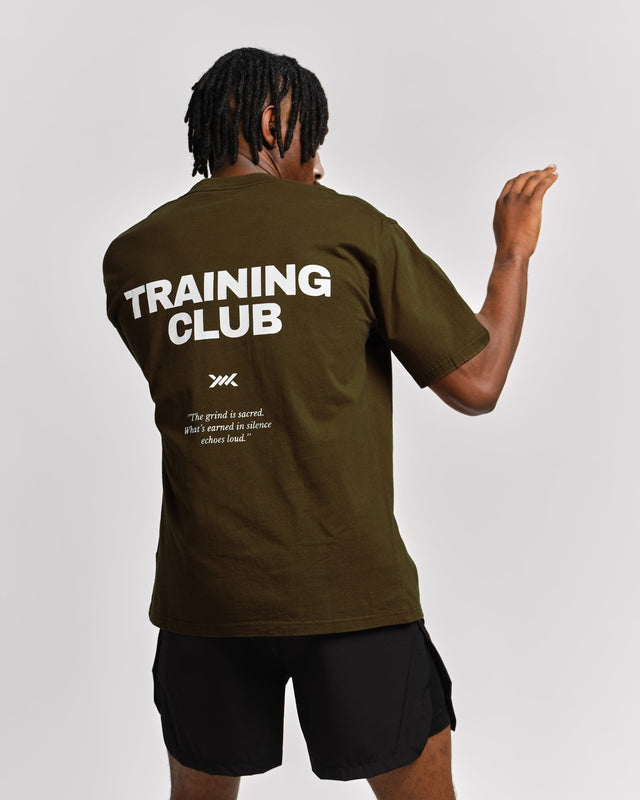 Tricou Caged Training Club – Kaki Verde