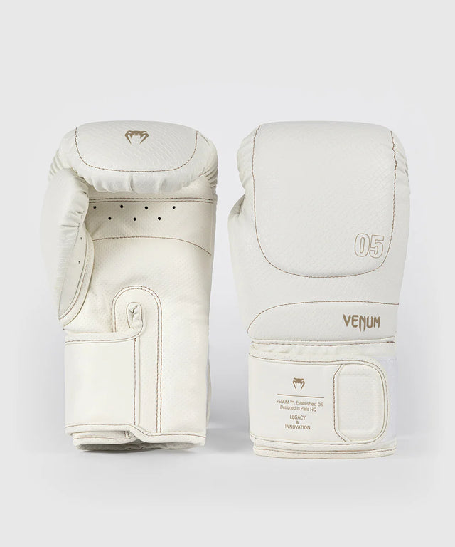 Venum Boxing Gloves Impact Evo Scales - Ivory White