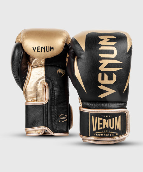 Mănuși de box profesionale Venum Hammer – Negru/Aur