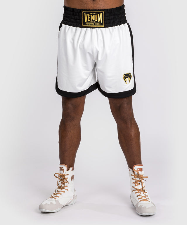 Pantalones de boxeo Venum Classic – Blanco/Negro