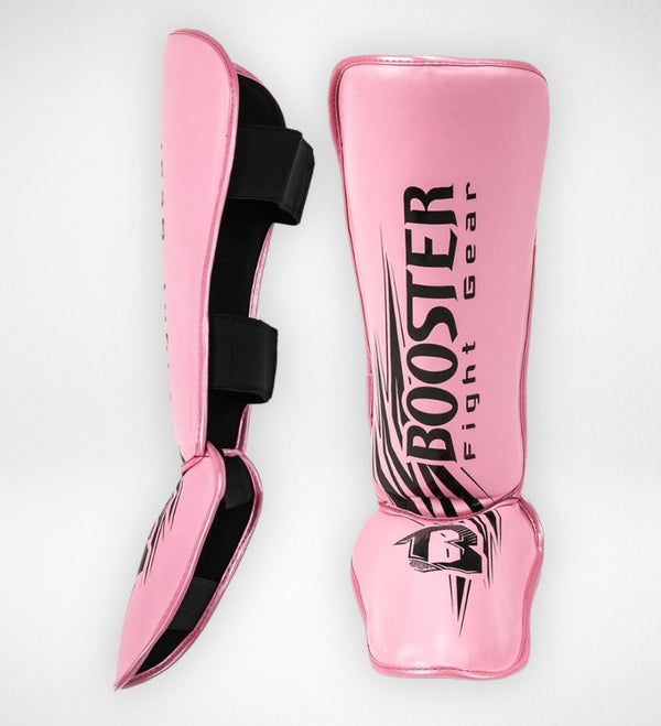 Protège-tibias Booster Kickboxing Enfant – Rose/Noir