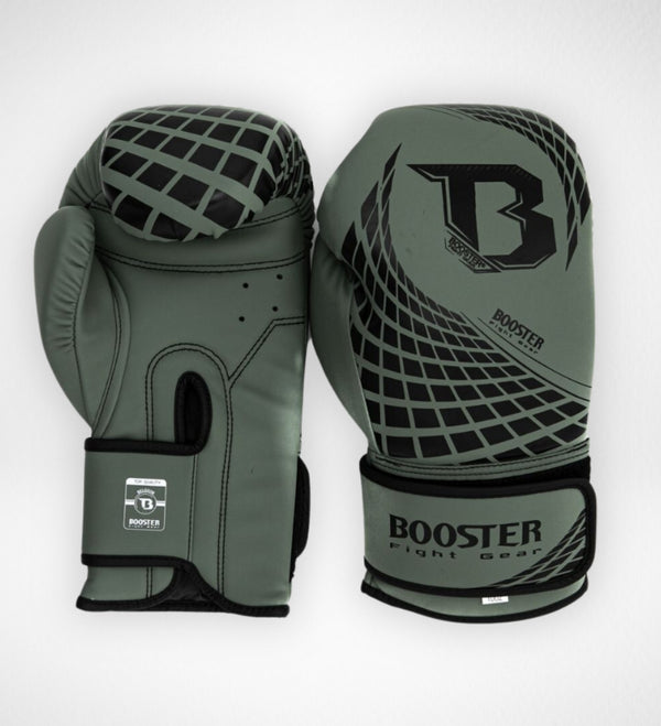 Gants de boxe Booster BFG Cube – Kaki vert/Noir
