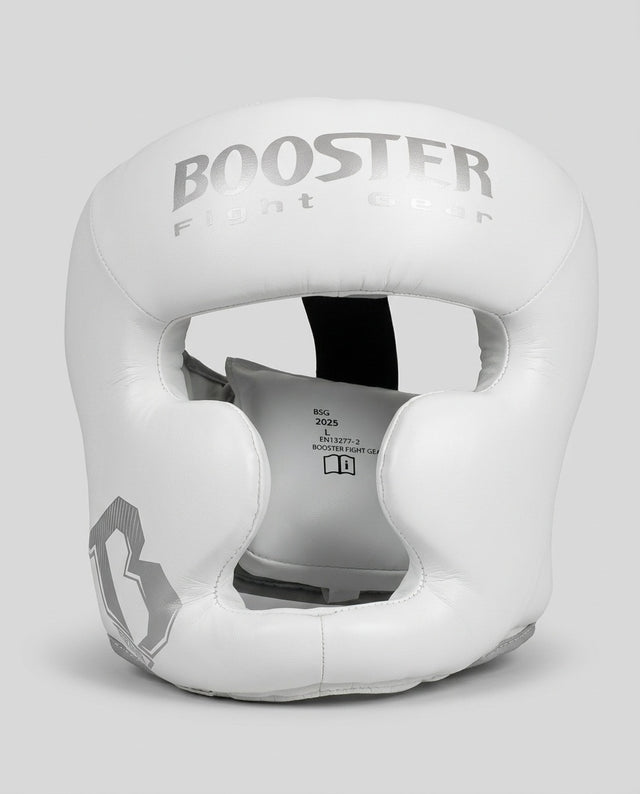 Booster Kopfschutz BHG2 – Weiß/Silber
