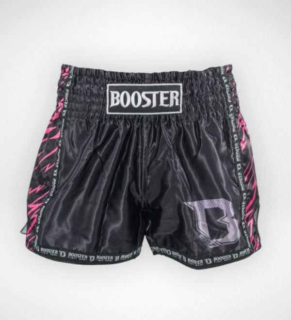 Booster Kickbox-Shorts Combat Kinder – Schwarz/Rosa