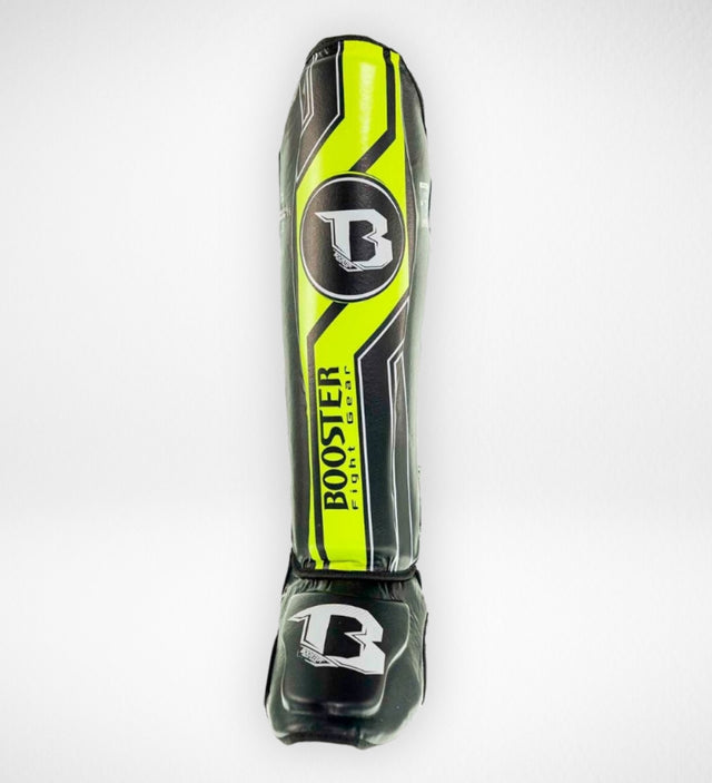 Booster Skinnebensbeskyttere V9 - Sort/Gul