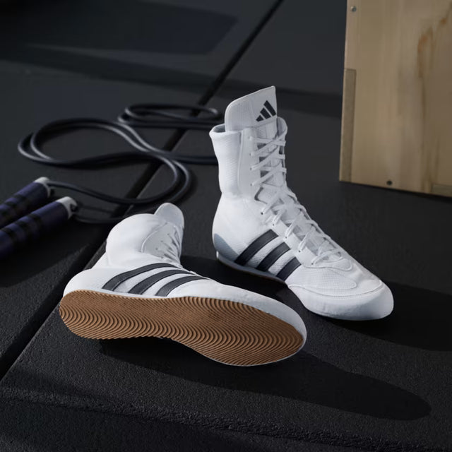 Botas de boxe Adidas Box Hog 2 – Branco/Preto