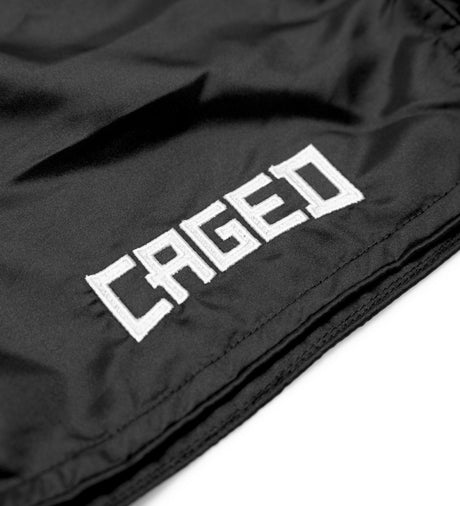 Caged Muay Thai Shorts Classic – Black/White Women