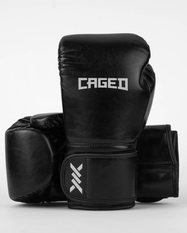 Gants de boxe Caged Core – Noir/Blanc