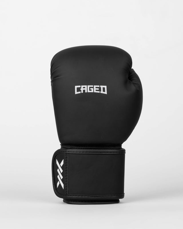 Guantoni da boxe Caged Spark Bambini – Nero opaco/Bianco