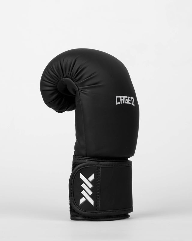 Guantoni da boxe Caged Spark Bambini – Nero opaco/Bianco