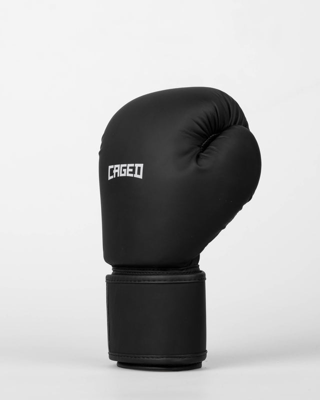 Guantoni da boxe Caged Spark Bambini – Nero opaco/Bianco