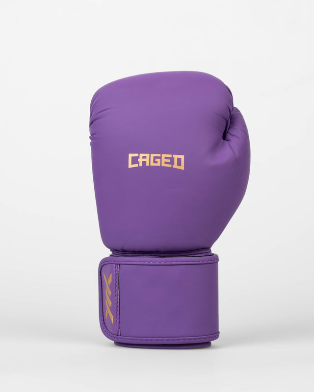 Mănuși de box Caged Spark Copii – Violet/Aur