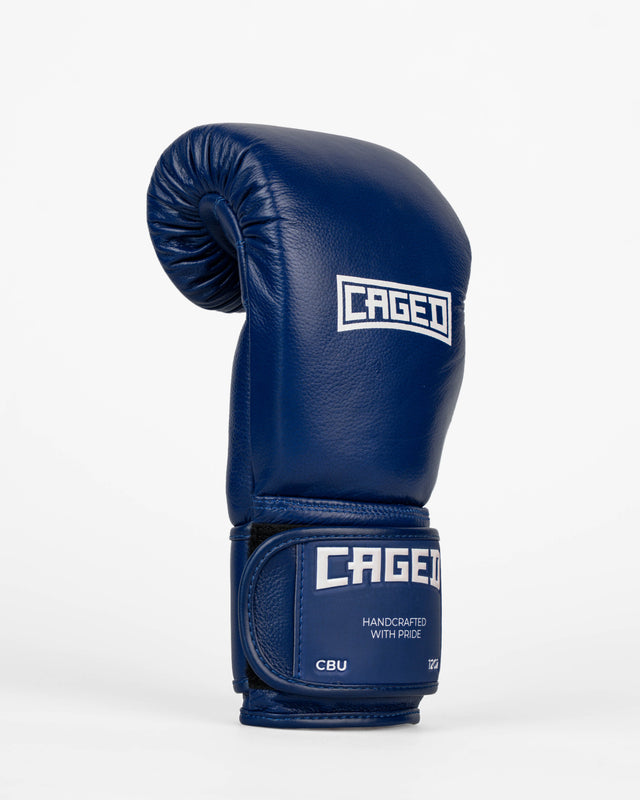 Guantes de boxeo Caged 'X' Series – Azul marino/Blanco