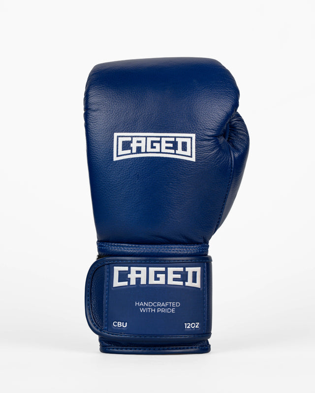 Guantes de boxeo Caged 'X' Series – Azul marino/Blanco